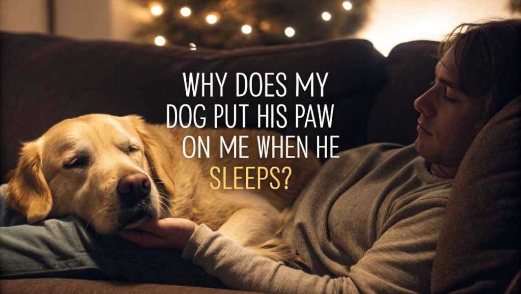 Why Does My Dog Put His Paw On Me When He Sleeps?