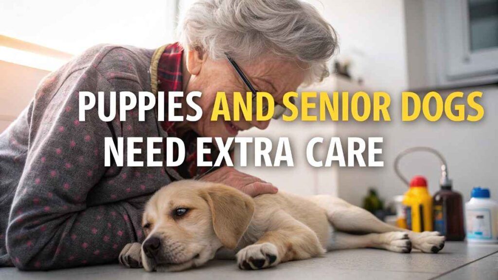 Puppies and Senior Dogs Need Extra Care