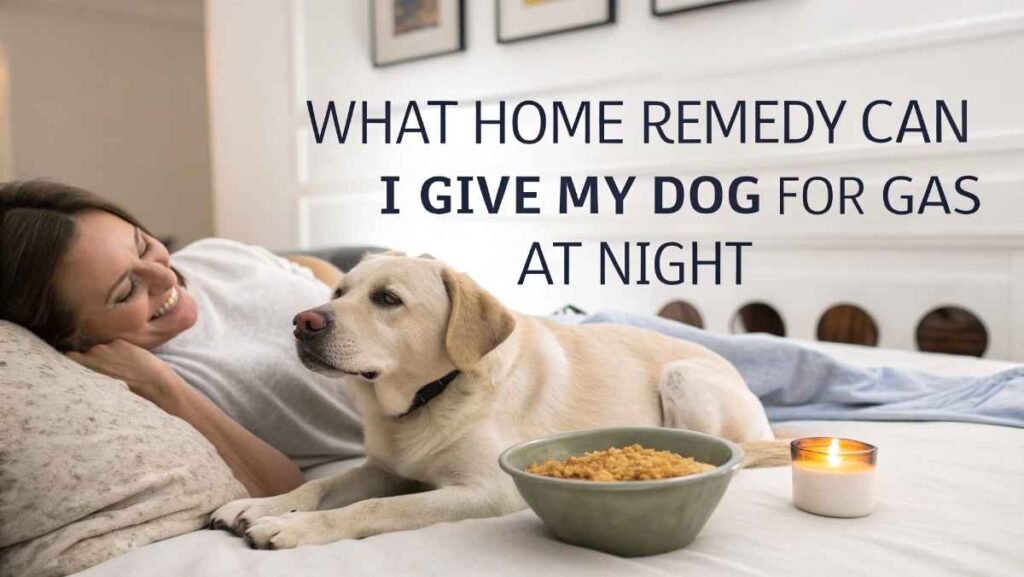 What Home Remedy Can I Give My Dog for Gas at Night