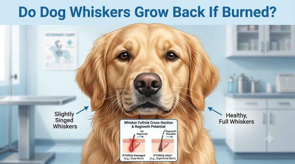 Do Dog Whiskers Grow Back If Burned?